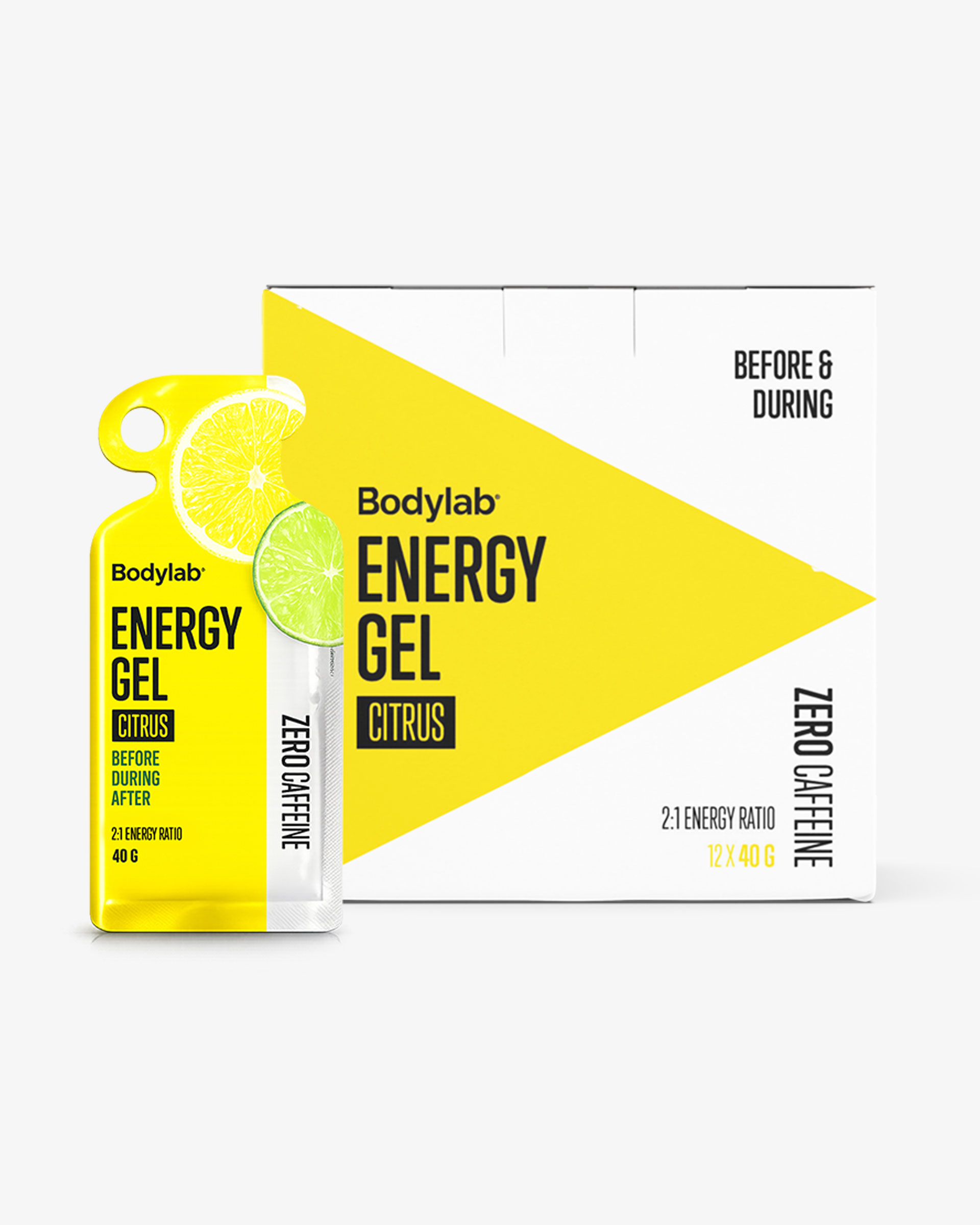 Energy Gel, Citrus (Zero Caffeine) - 12 kpl koko laatikko