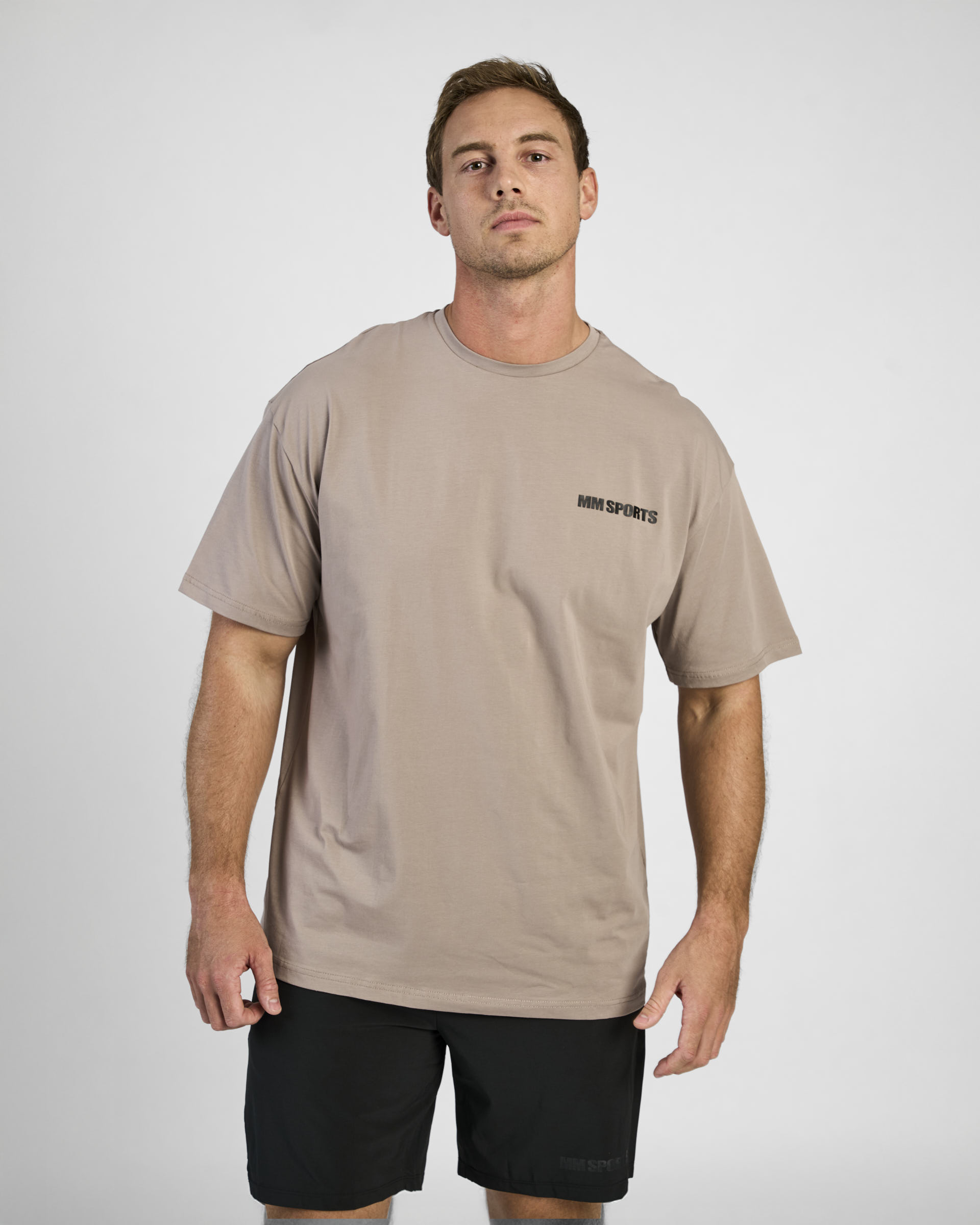 Oversized Hardcore T-shirt, Greige