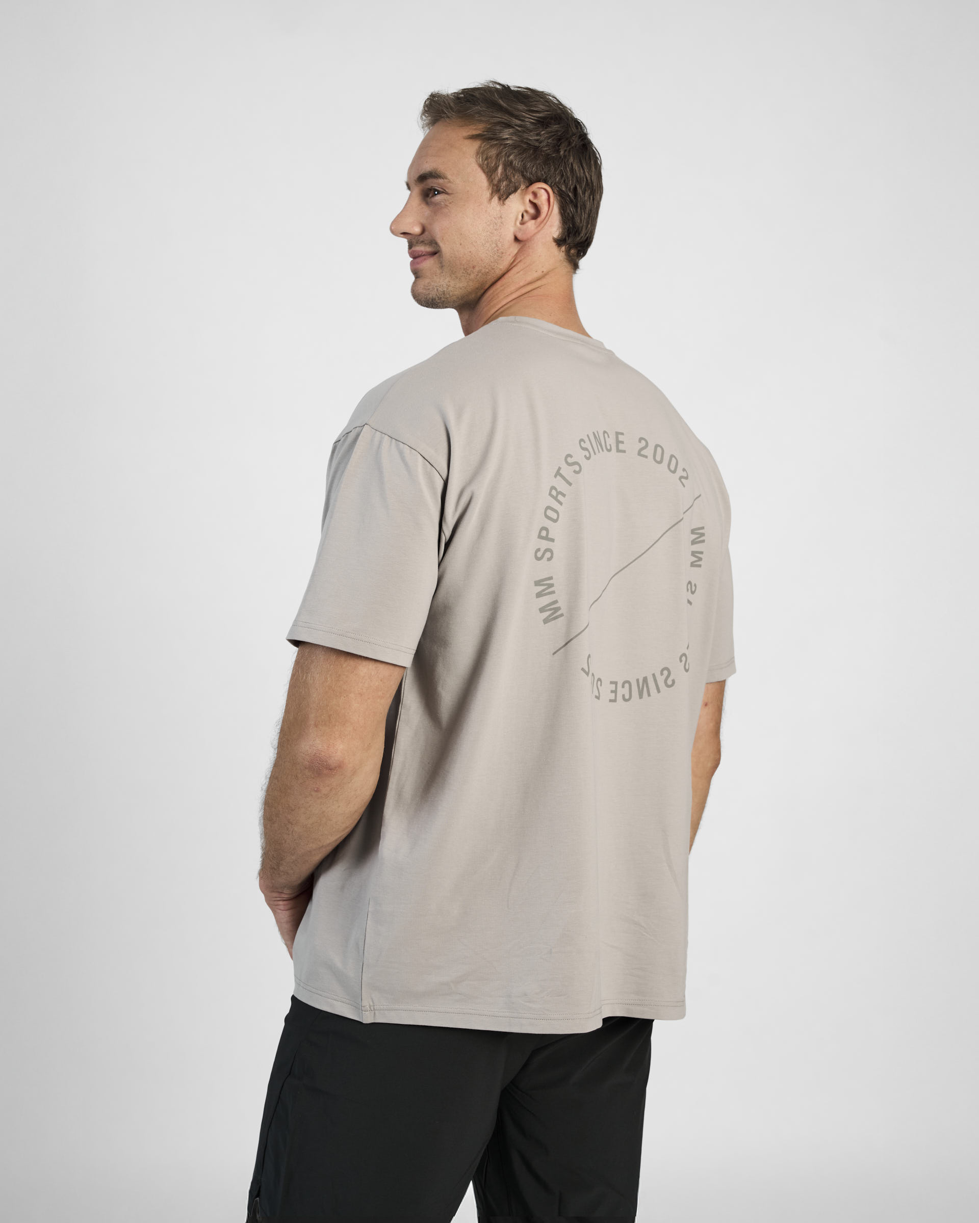 Oversized T-shirt Emblem, Smoked Grey
