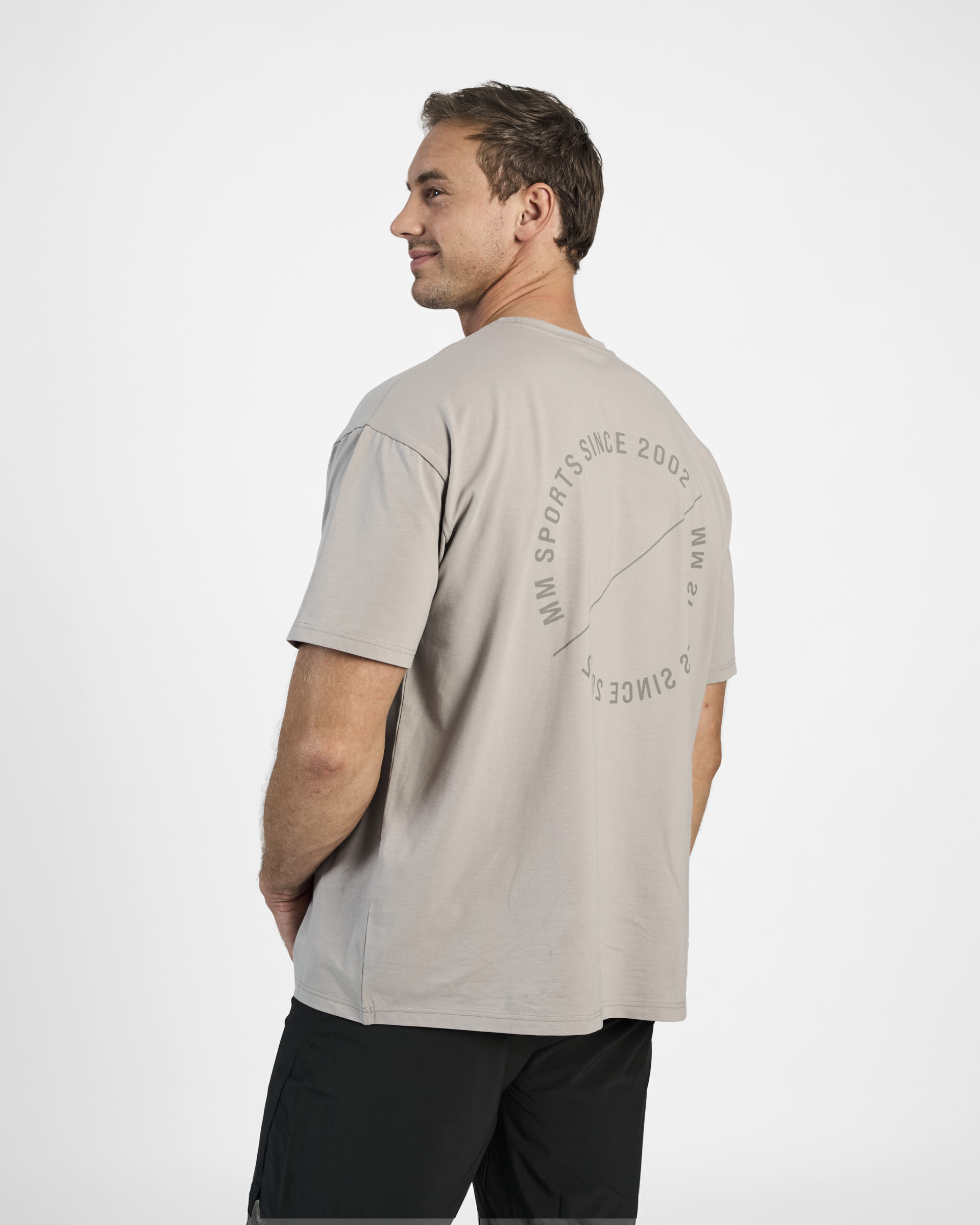 Oversized T-shirt Emblem, Smoked Grey