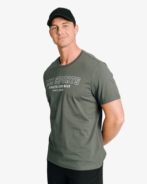 Workout T-shirt Varsity, Faded Green