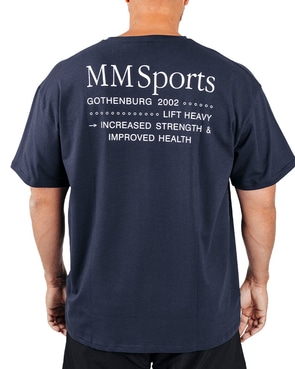 Oversized T-Shirt EST 2002, Iron Blue