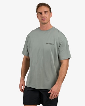 Oversized Hardcore T-shirt, Soft Green