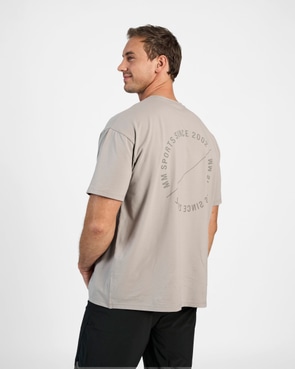 Oversized T-shirt Emblem, Smoked Grey