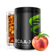 En burk Body Science BCAA-XX Ice Tea Peach