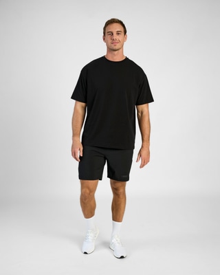 Oversized T-shirt Emblem, Black