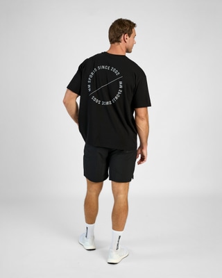 Oversized T-shirt Emblem, Black