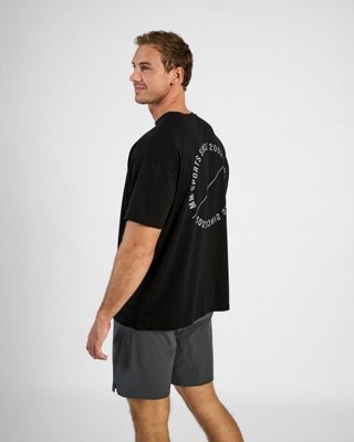 Oversized T-shirt Emblem, Black