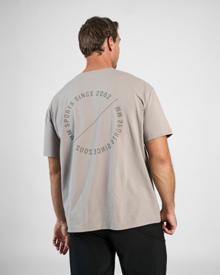 Oversized T-shirt Emblem, Smoked Grey