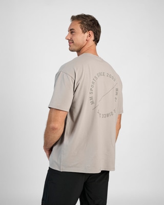 Oversized T-shirt Emblem, Smoked Grey