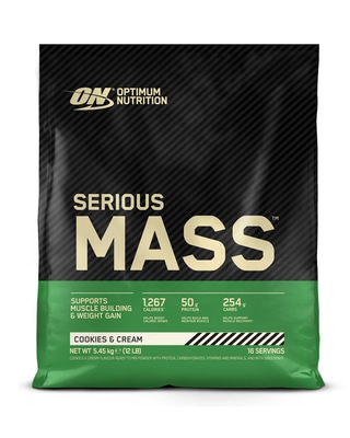 Optimum Nutrition Serious Mass 5,45 kg Cookies & Cream Gainer