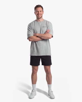 MM Sports Oversized Hardcore T-shirt, Light Grey