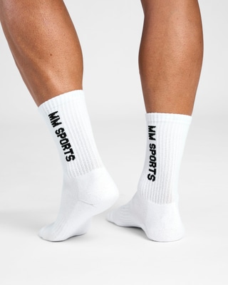 Mid-Cut Socks 3-Pack, White