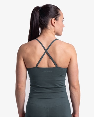 MM Sports Seamless Singlet, Dk Green