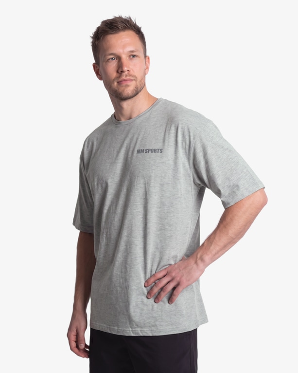 MM Sports Oversized Hardcore T-shirt, Light Grey
