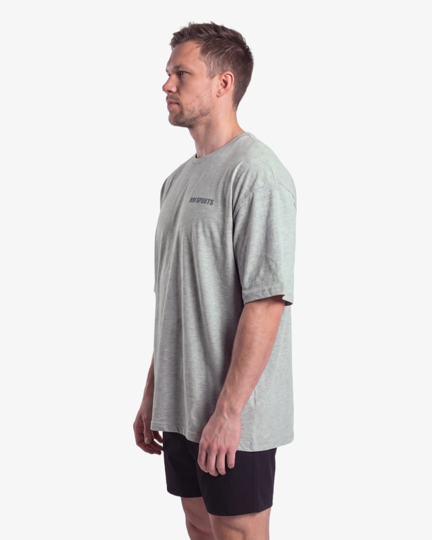 MM Sports Oversized Hardcore T-shirt, Light Grey
