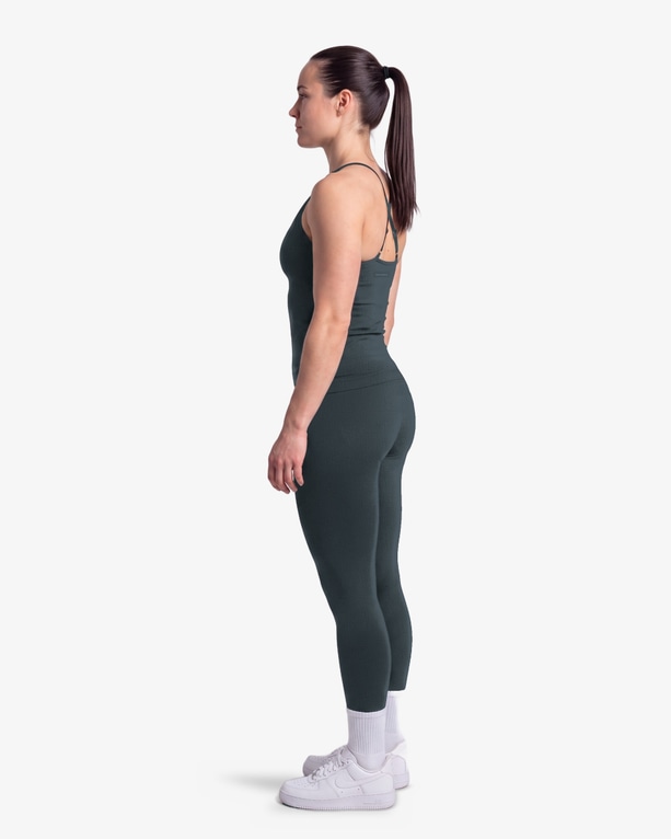 MM Sports Seamless Singlet, Dk Green
