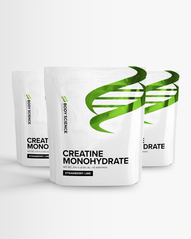 3 kpl Creatine Monohydrate - maustettu