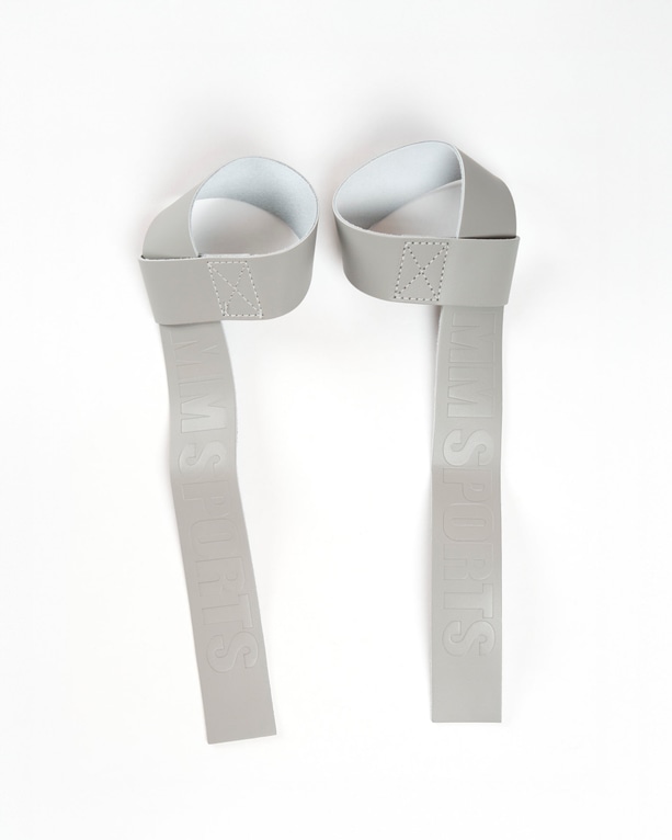Lifting Straps Leather, Smoked Grey