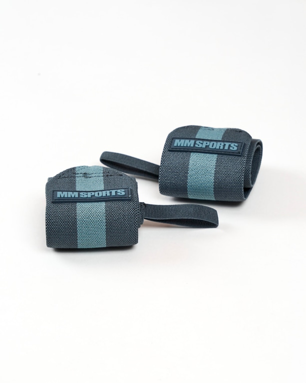 Wrist Wraps High, Faded Blue/Blue