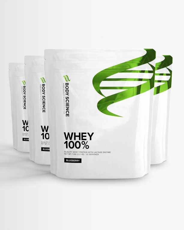 4 kpl Whey 100%