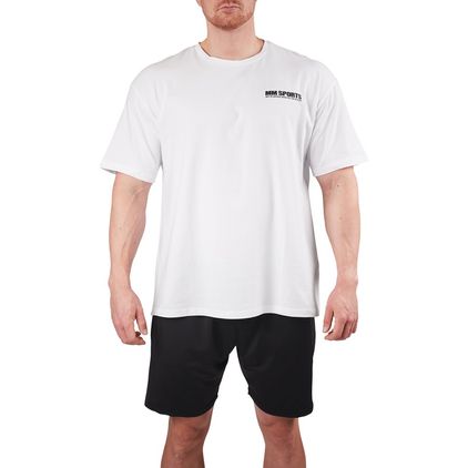 Oversized Hardcore -treeni-t-paita valkoinen