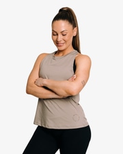 Function Tank Wmn, Taupe