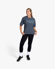 Oversize T-shirt Wmn Varsity, Faded Blue