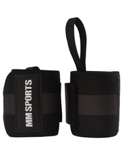 Wrist Wraps High, Black/Grey
